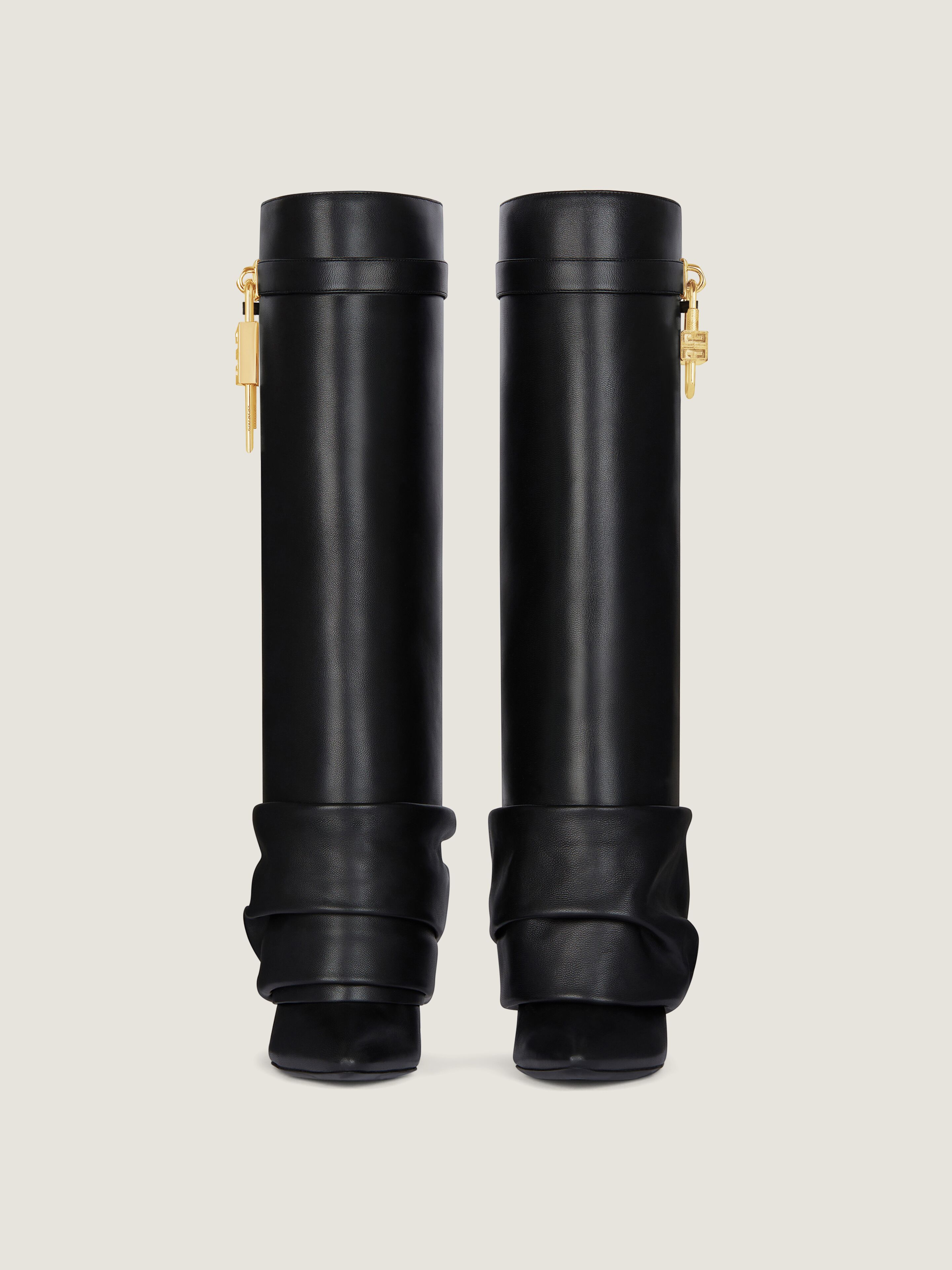 Shark Lock Stiletto boots in nappa leather